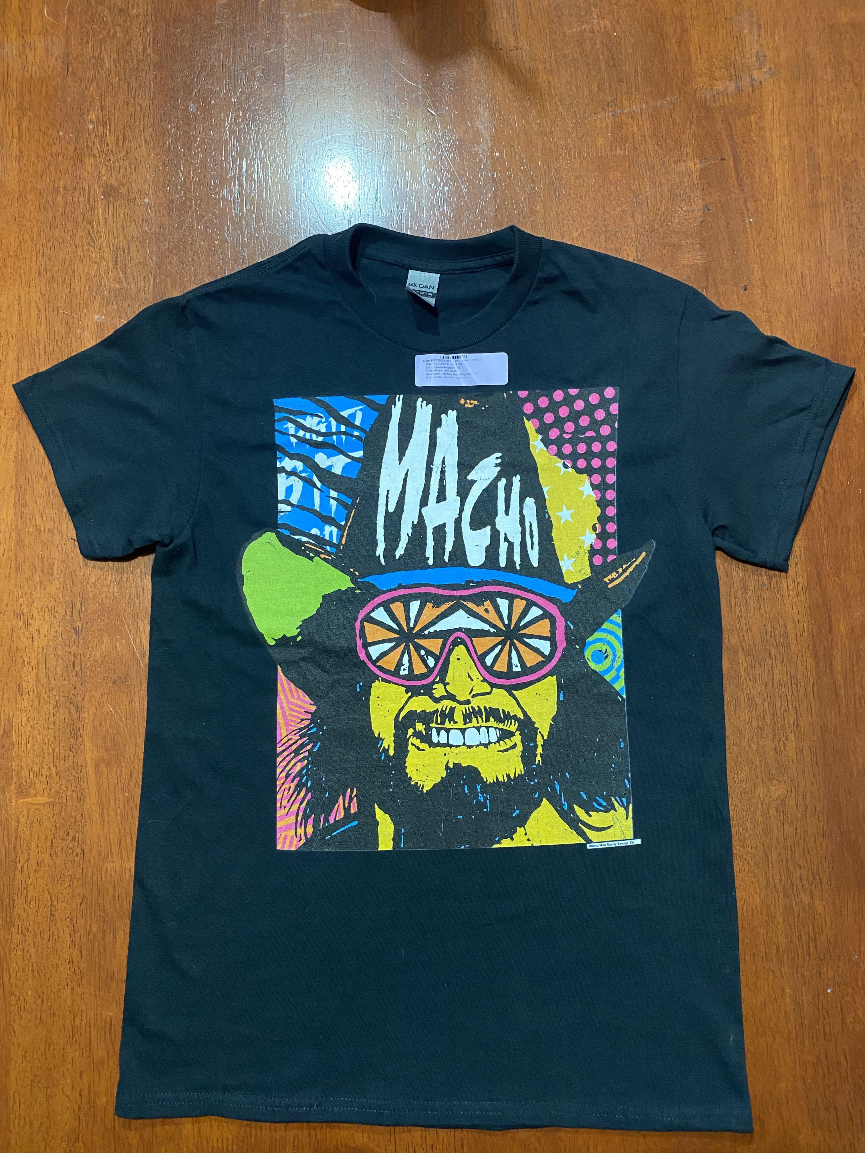 T-shirt Rocksmith Randy Macho Man Savage Noir - Taille XL, Occasion Très Bon état