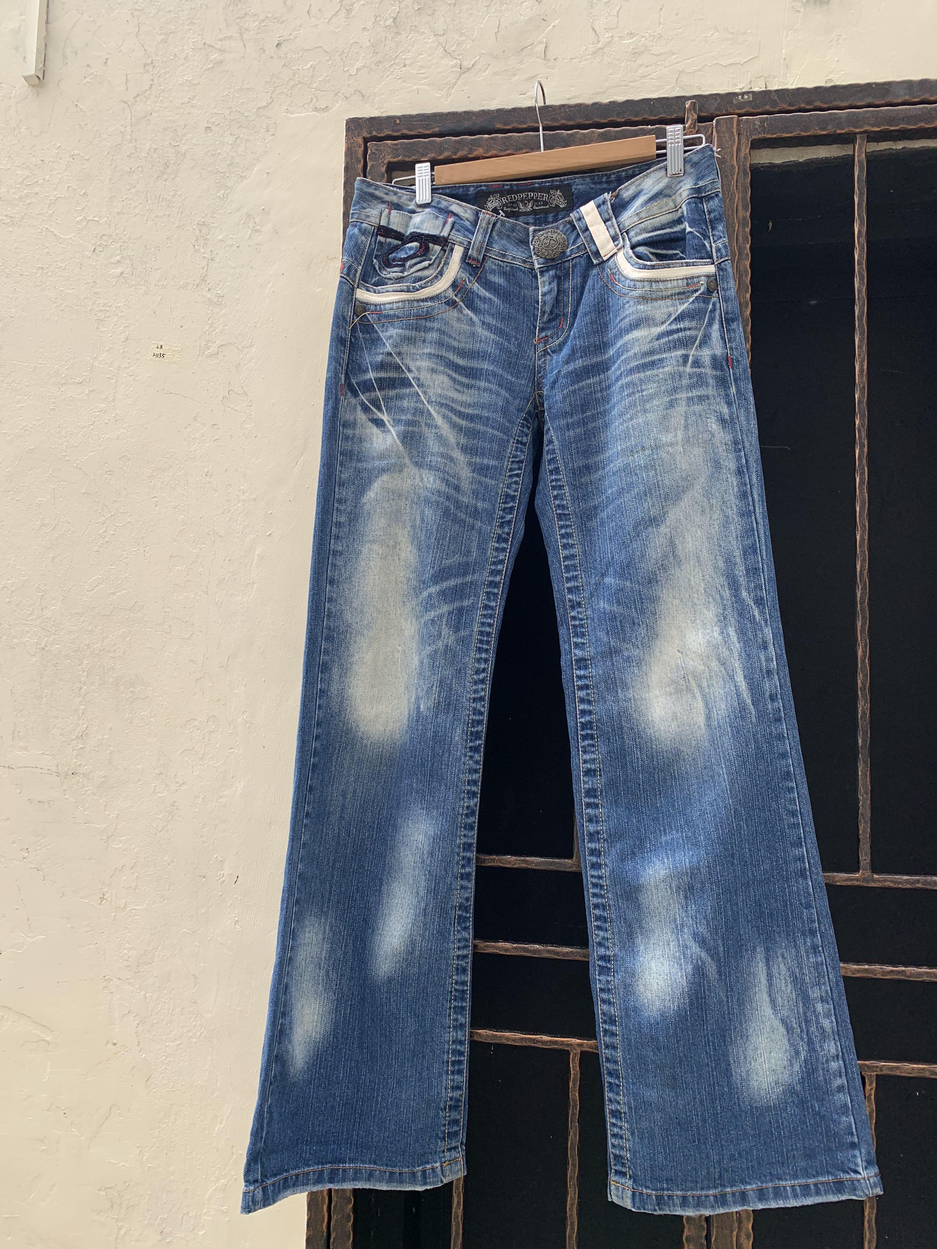 y2k Red Pepper *Rare* Flare / Bell button Jeans, Women's Fashion