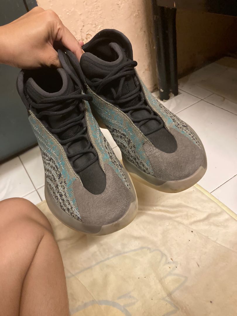 Yeezy Quantum Teal Blue Men s Fashion Footwear Sneakers on