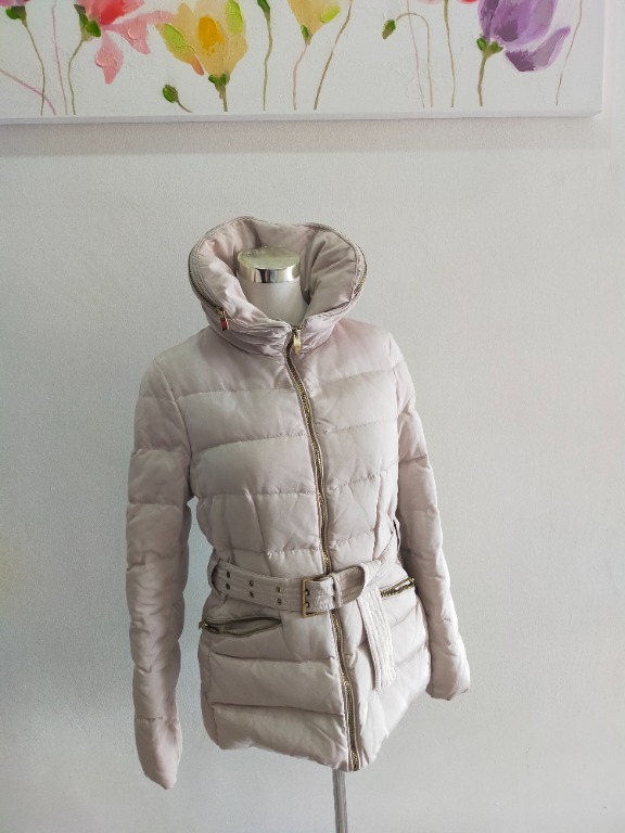 Zara Women Down Jacket Light Khaki Women s Fashion Coats