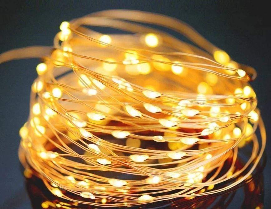 10ft/3M 30 Led Warm White Battery Powered Copper Wire String Fairy Light Wedding 