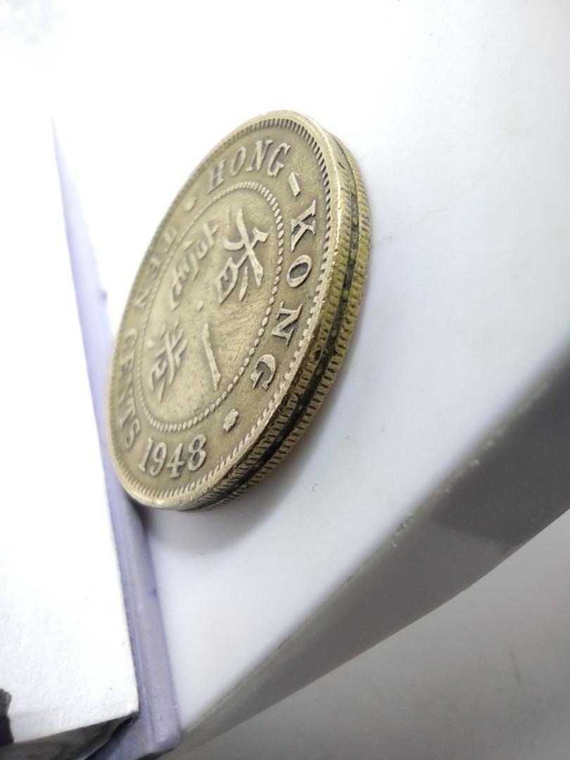 香港一毫錢幣】1948年男人頭英皇喬治六世香港一毫硬幣, 興趣及遊戲, 收藏品及紀念品, 錢幣- Carousell