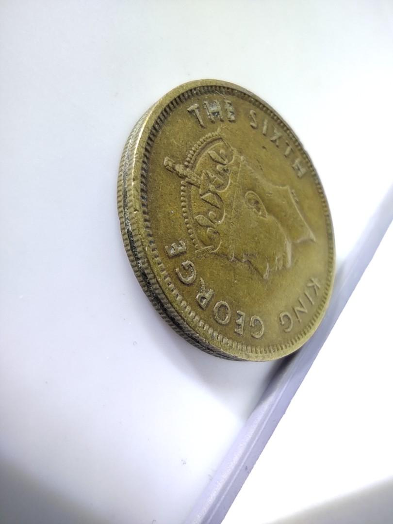 香港一毫錢幣】1950年男人頭英皇喬治六世香港一毫硬幣, 興趣及