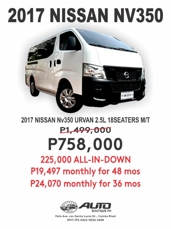 Nissan 350 van price online