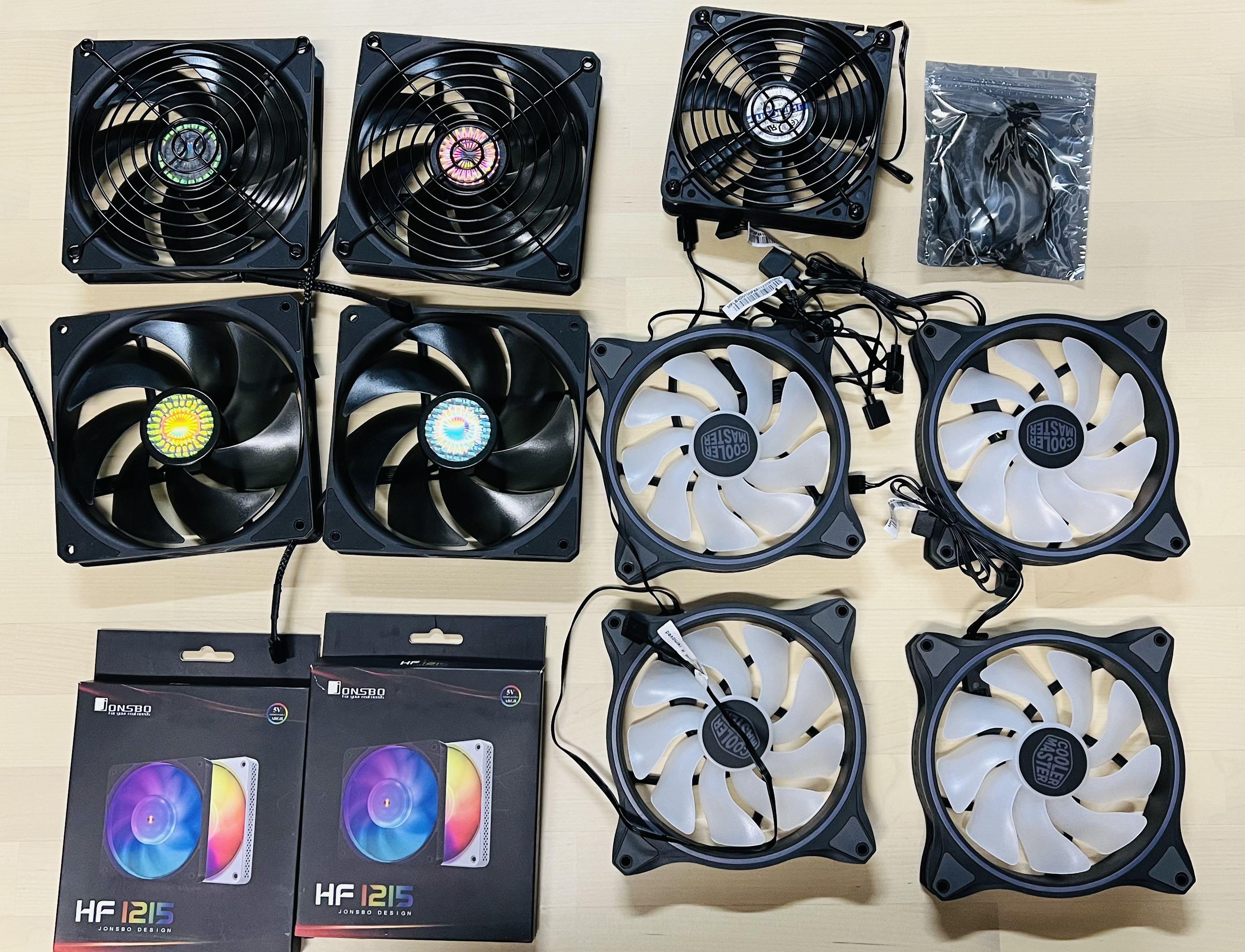 電腦砌機風扇 Cooler Master Halo 140 Nr0p Max水冷原裝風扇 1cm Slim 15mm 風扇 電腦 科技 電腦周邊及配件 其他 Carousell