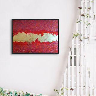 Absract Acrylic & Gold Leaf Painting for your Wall Decor