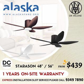 Alaska Starason DC Ceiling fan 48"/56" 5 blade 20W Samsung LED!!