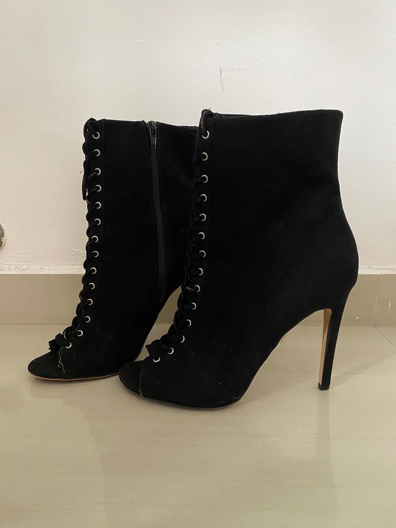 Aldo open toe ankle boots clearance