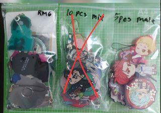 ALL FOR RM 10 Bundle of Keychains/Straps/Badges