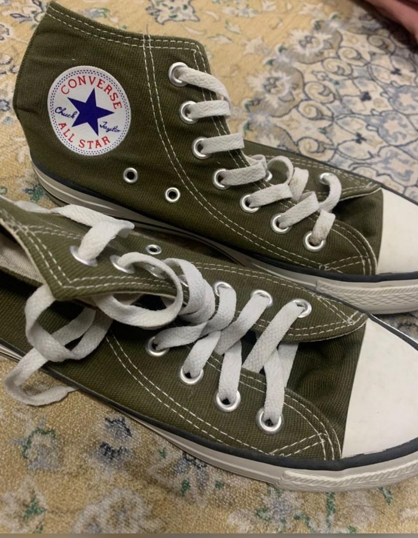 Army green deals converse womens