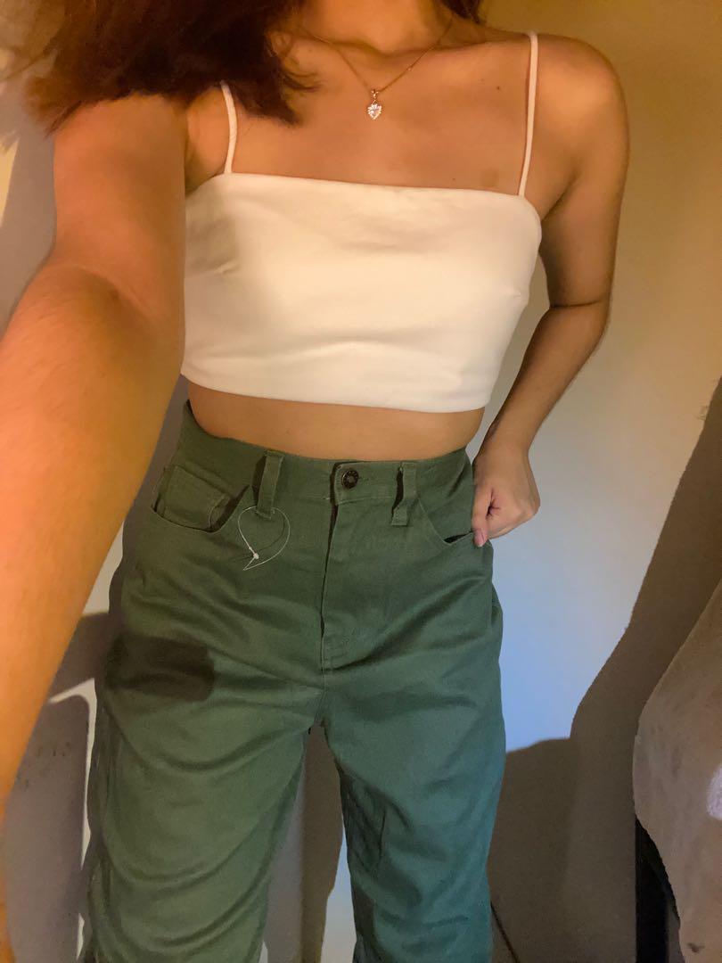 Army green sales mom jeans