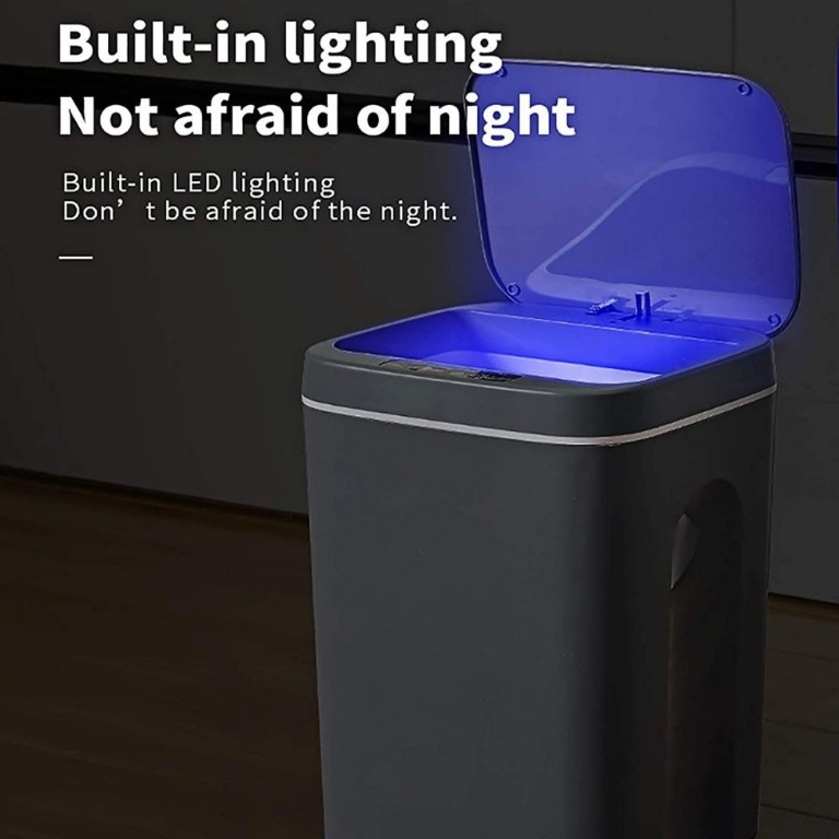 Automatic Rubbish Bin with Sensor Lid USB Charging Smart Induction