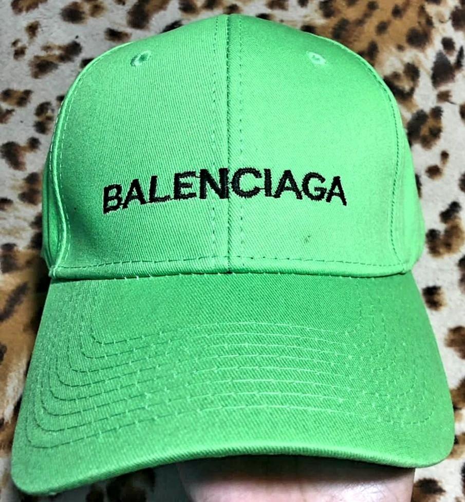 Balenciaga hat preloved original green 