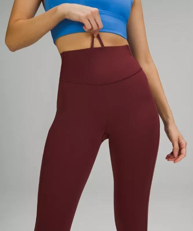 Lululemon Align HR High-Rise Pant 25 NULU Size 20 Red Merlot RDMR