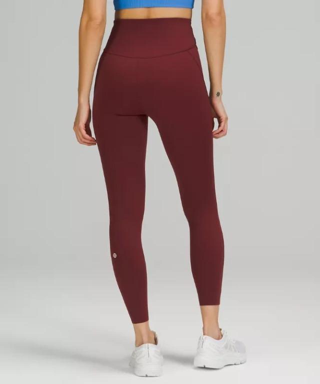 Lululemon Base Pace High-Rise Tight 24 Asia Fit Red Merlot