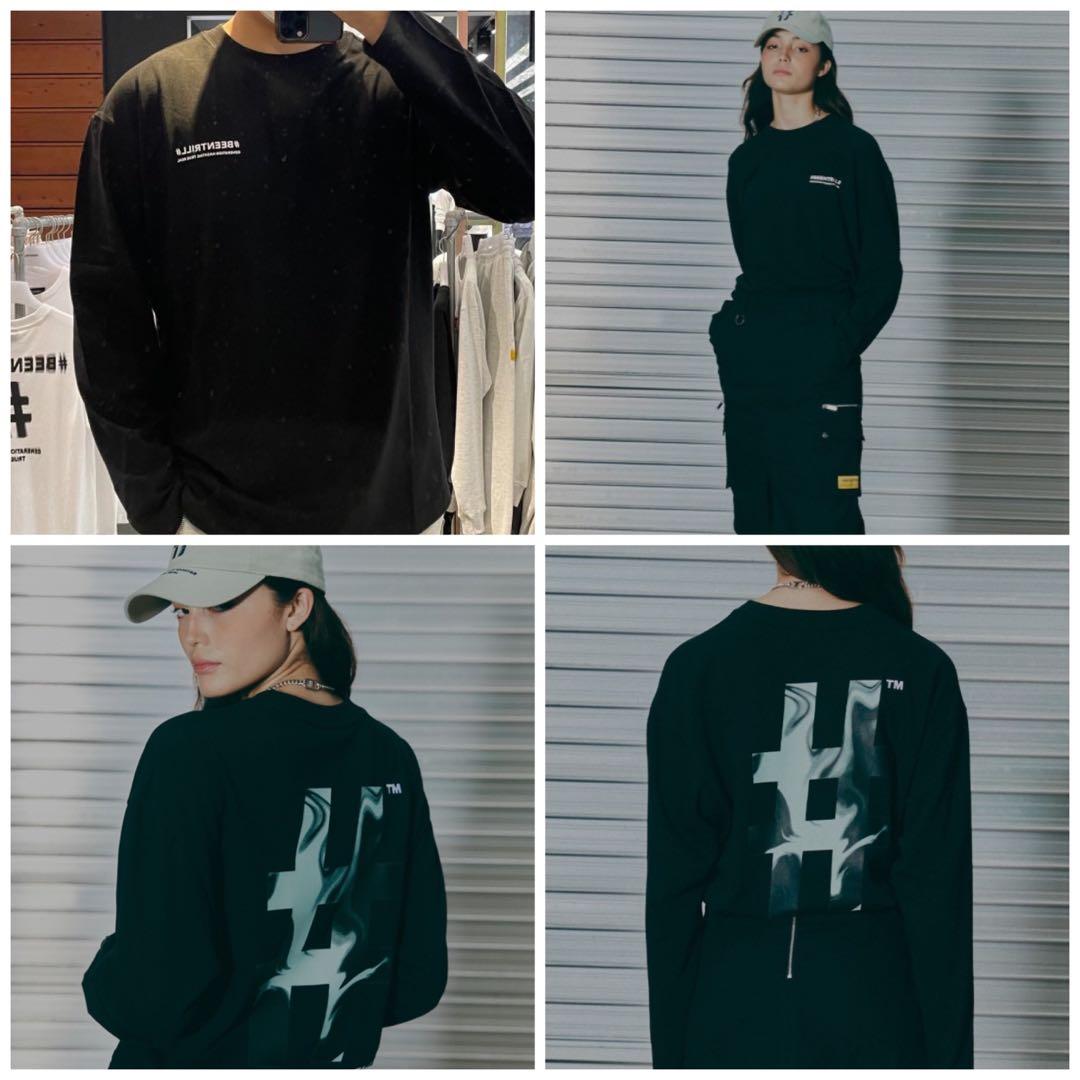 BEENTRILL# Flow Hashtag *Long Sleeve Tshirt- PREORDER, Men's