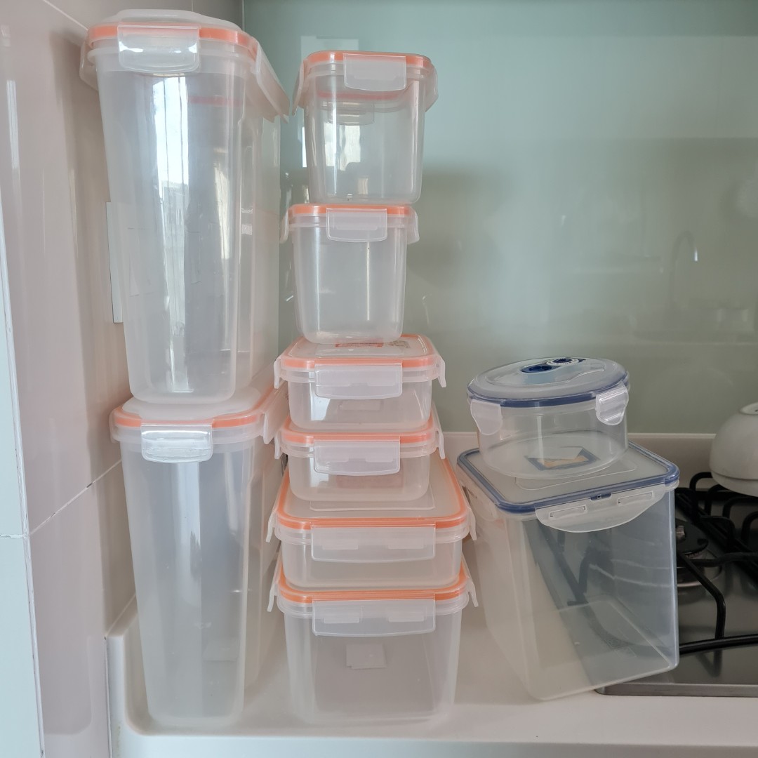 Biokips and lock&lock tupperware, Furniture & Home Living, Kitchenware