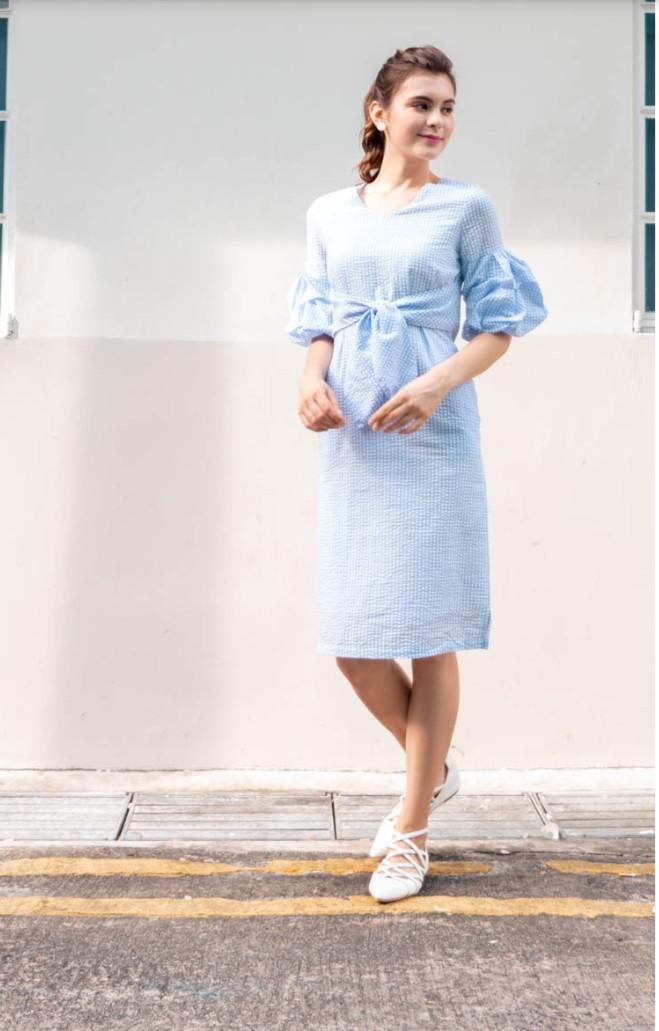 Checked sales gingham dress