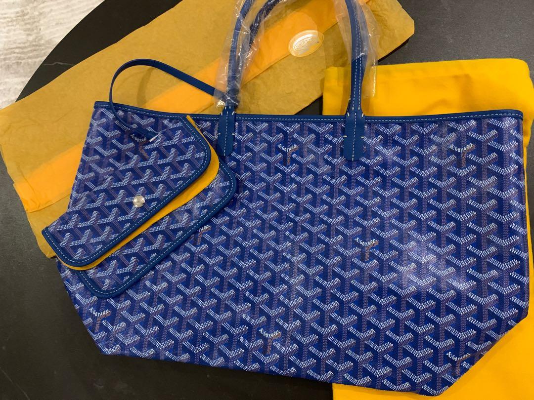 Goyard Saint Louis PM Tote Blue - THE PURSE AFFAIR