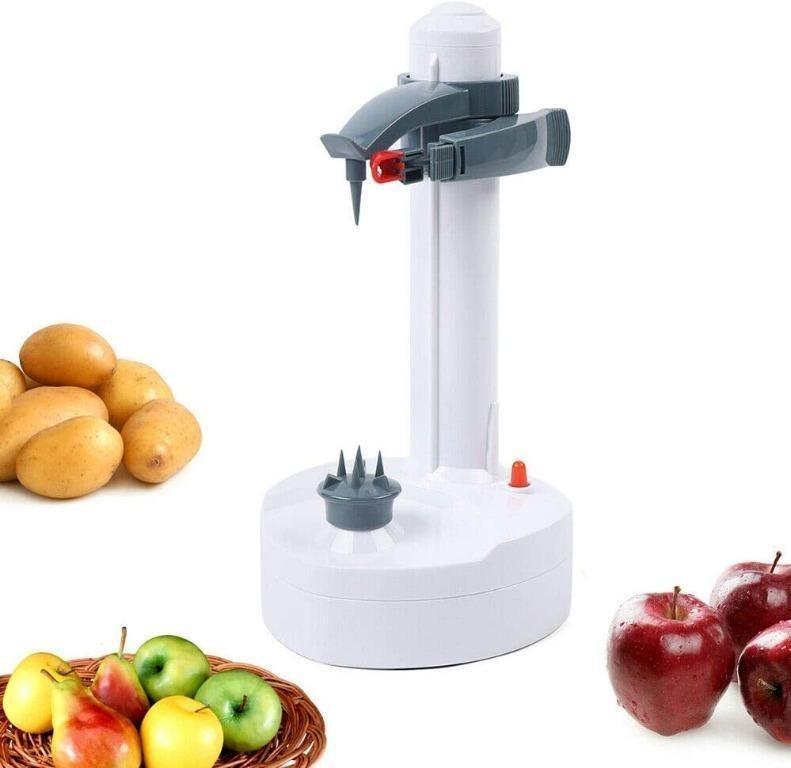 Electric Potato Peeler, Rotating Apple Peeler Potato Peeling Stainless  Steel Peeling, Fruit Vegetable Machine Kitchen Peeling Tool White 