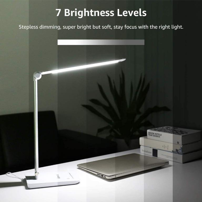 C7303] Lepro LED Desk Lamp, Dimmable Daylight Lamps, Touch Control Desktop  Task Light, 7 Brightness Grades