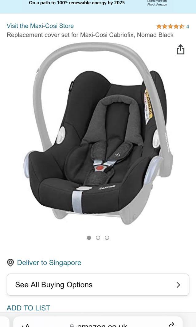 Cabriofix Maxi Cosy replacement cover Babies Kids Going Out