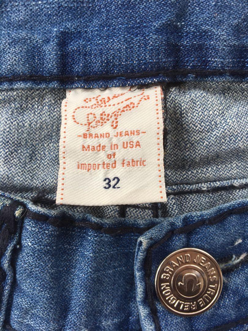 Celana Jeans TRUE RELIGION, Fesyen Pria 