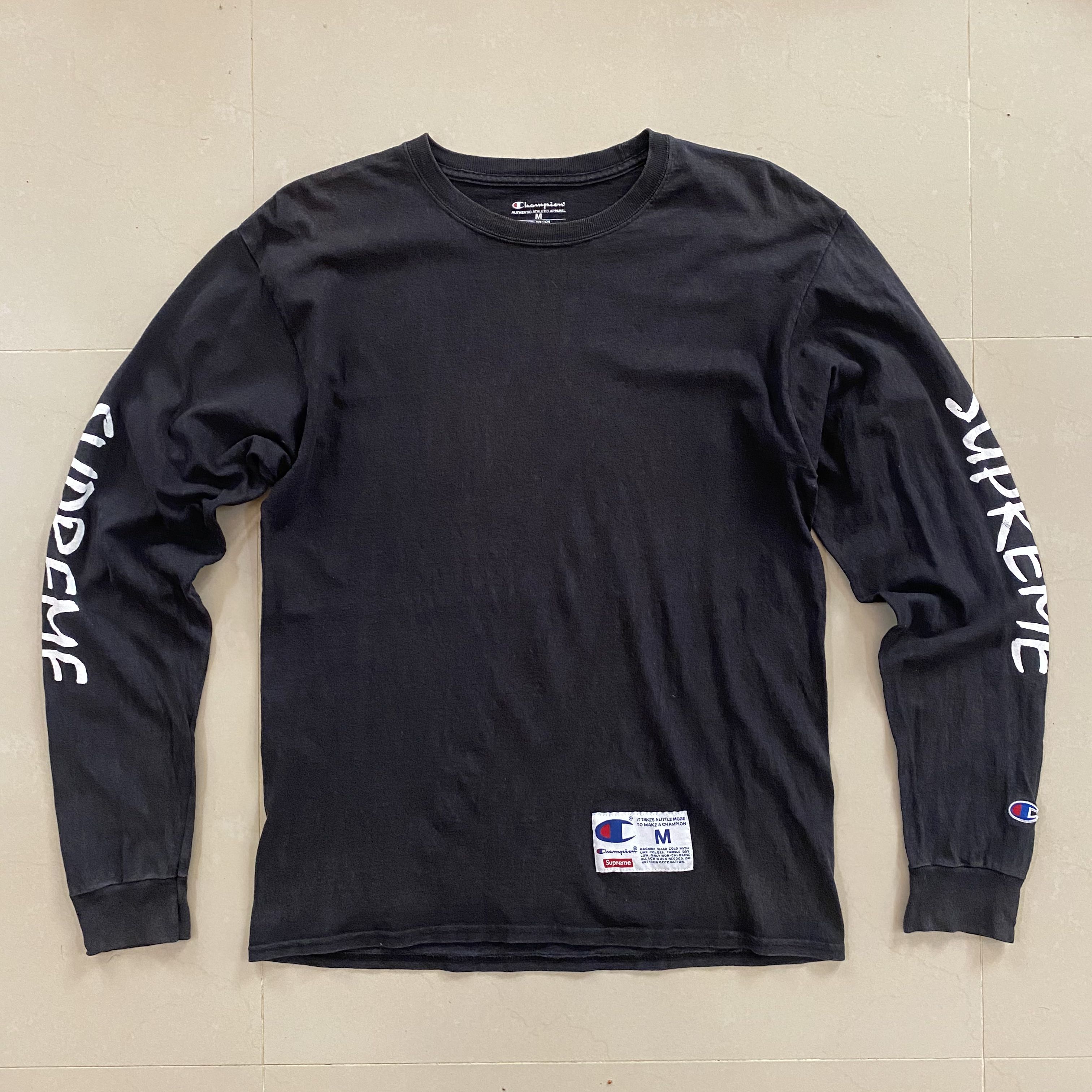 Champion Supreme Long Sleeve Men s Fashion Tops Sets Tshirts