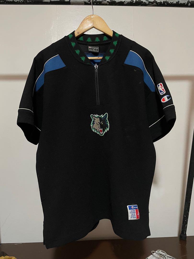 Champion Timberwolves Warm Up Jersey Men s Fashion Tops Sets