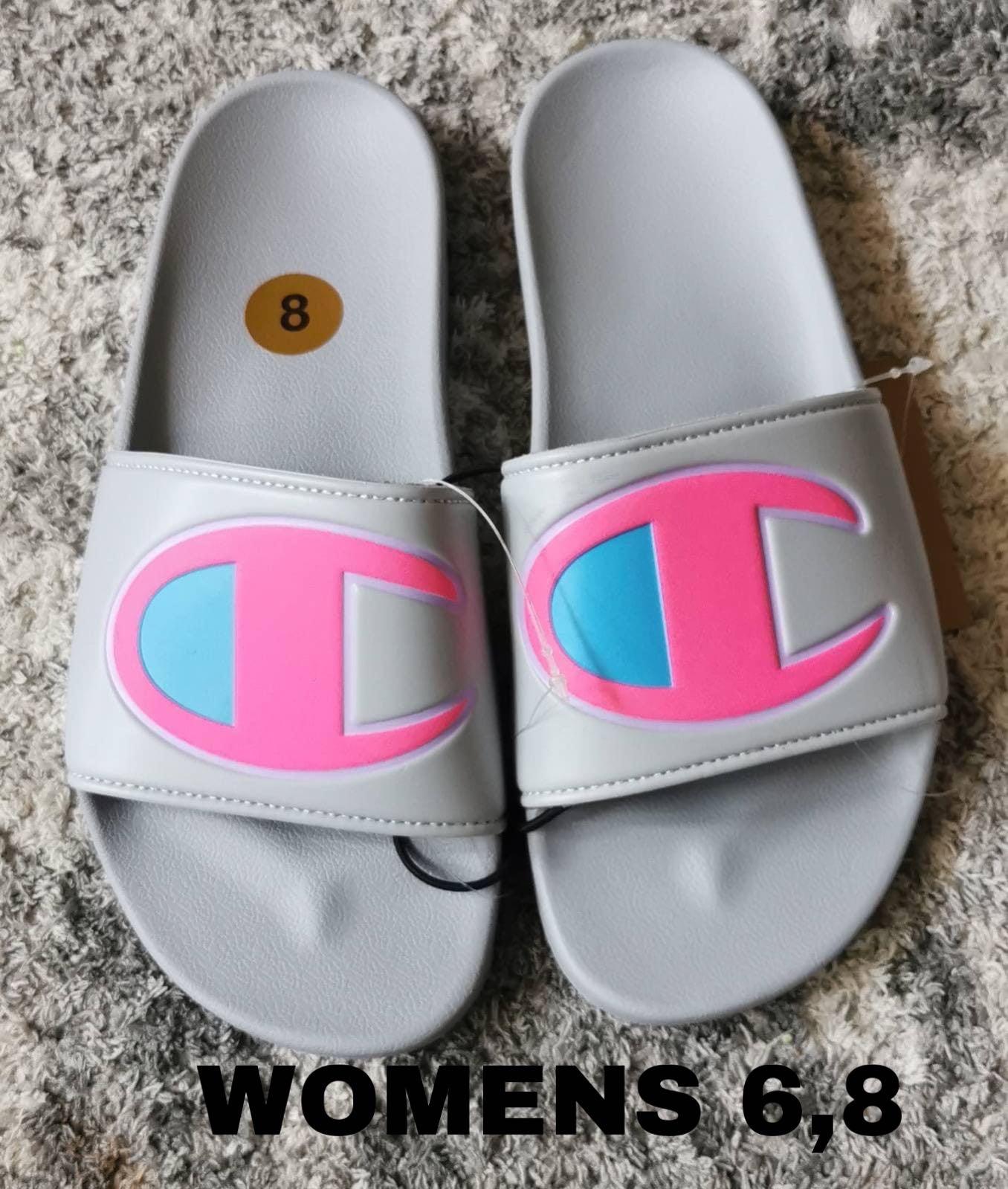 Womens pink champion slides new arrivals