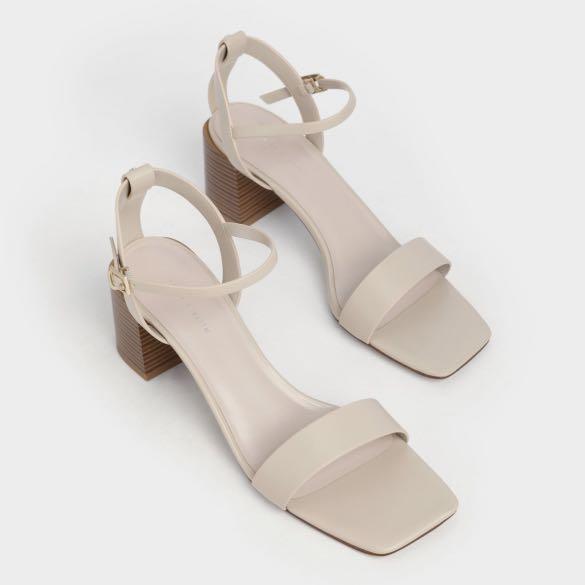 Charles & Keith - Ankle Strap Heeled Sandals - Valiram Group