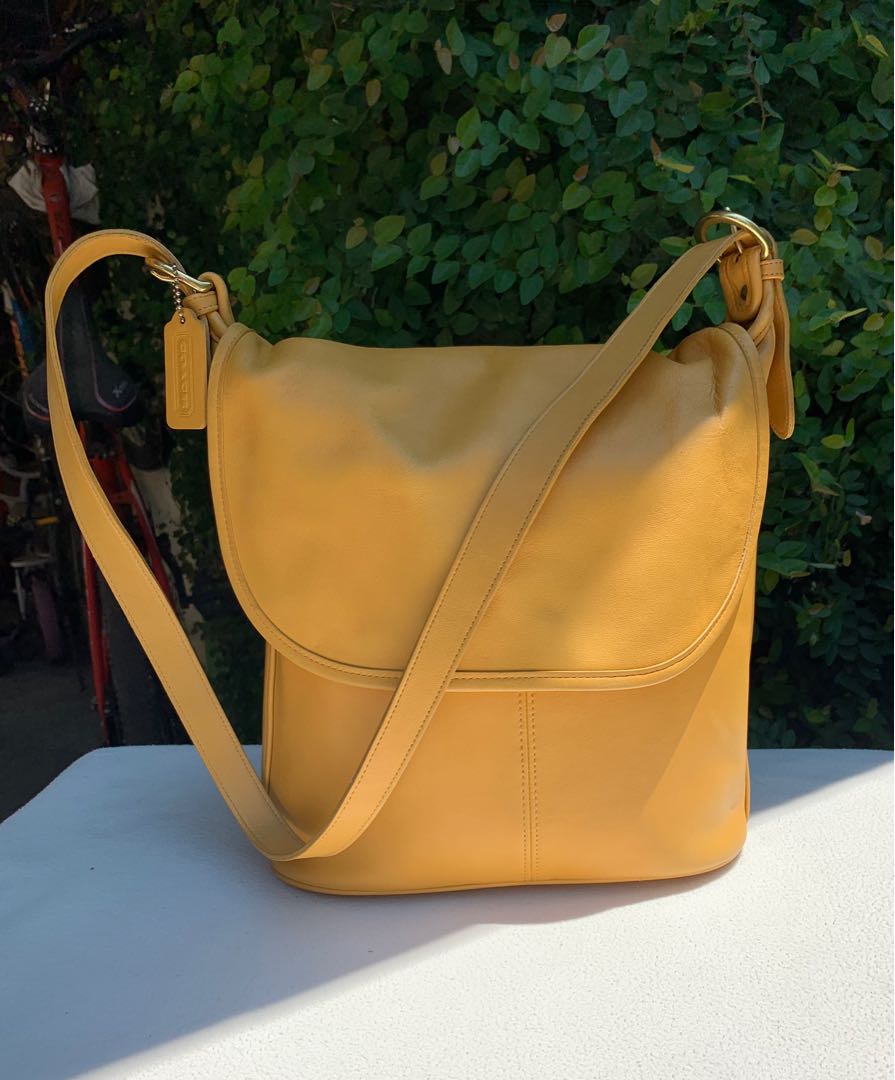 Coach Vintage Whitney Bag in Yellow Luxury Bags Wallets on
