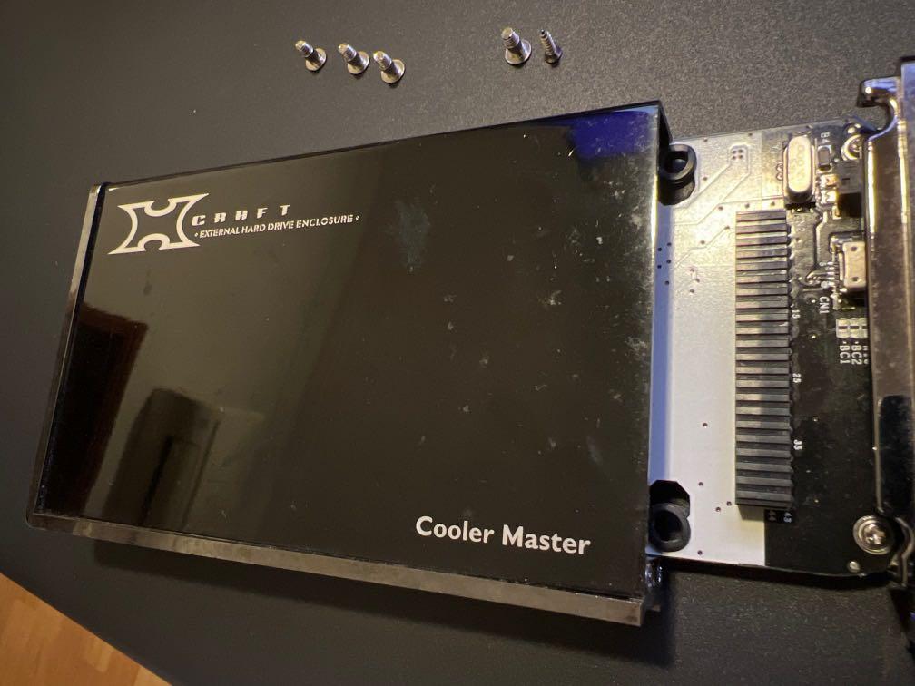 Cooler Master XCraft 2.5” IDE HDD enclosure, Computers & Tech, Parts & Accessories, Hard Disks