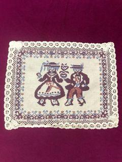 Country Folk Village Double-Sided Centerpiece/Placemat
