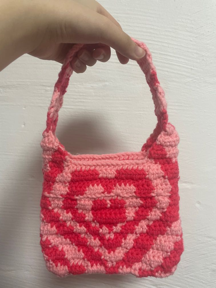 Easy Crochet Powerpuff Heart Bag 💕 