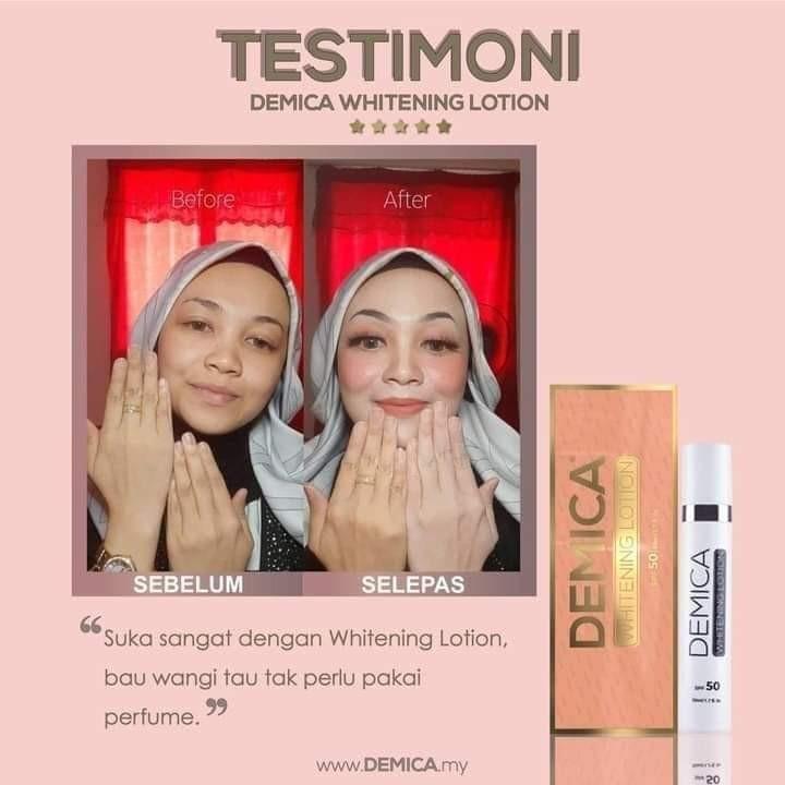 DEMICA WHITENING LOTION Beauty Personal Care Face Makeup on Carousell