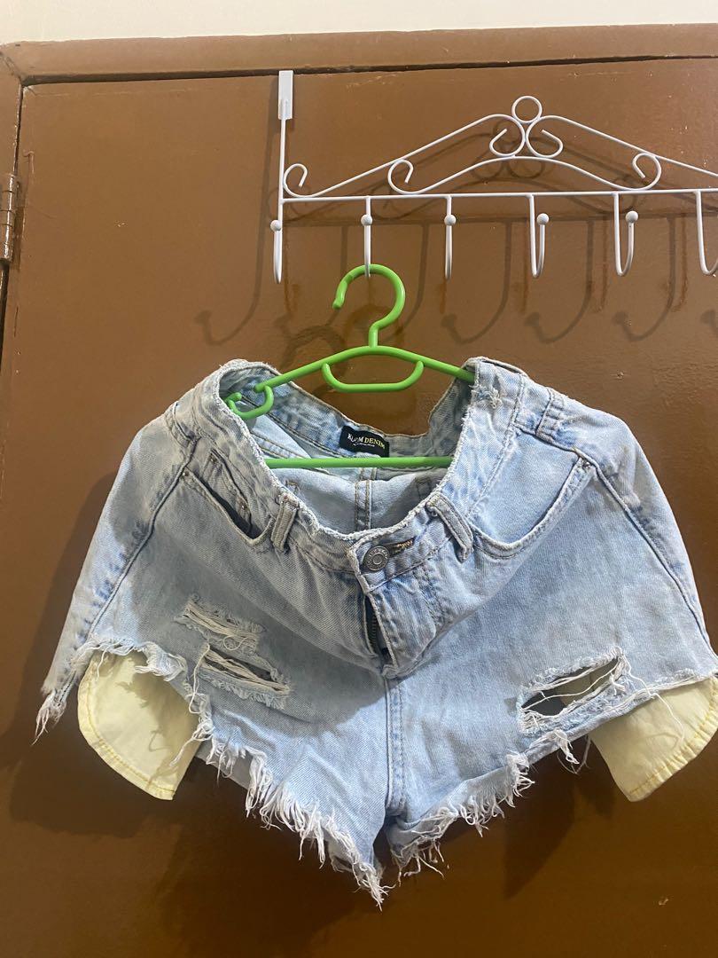 DENIM SHORTS HIGHWAISTED MED-LARGE (Category: Shorts) located in Quezon City. Submitted by kaeeeeR (Listing ID 1168551303, Image 3). Description: MY PERSONAL PRELOVED ❤️ PRICE RANGES 50 to 65 pesos only!!!.