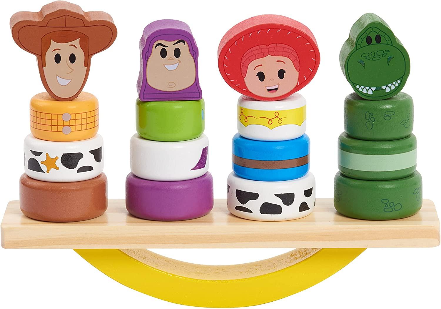 Disney Wooden Toys Toy Story Balance Blocks, 17-Piece Set Features ...