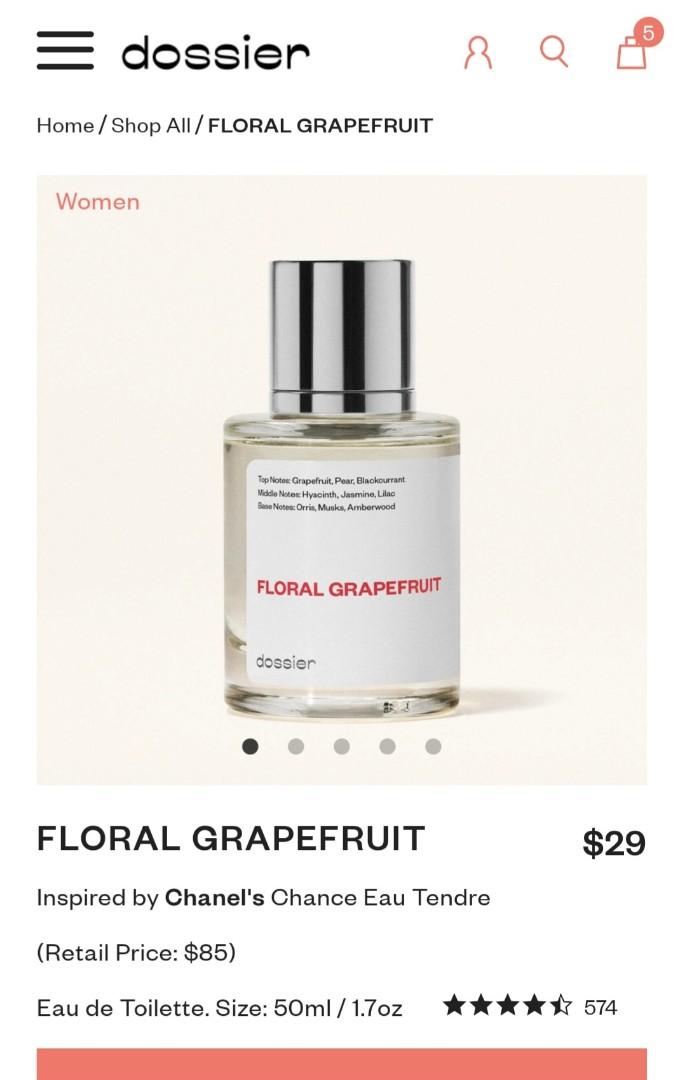 Chanel's Chance Eau Tendre Dupe Perfume: Floral Grapefruit - Dossier  Perfumes