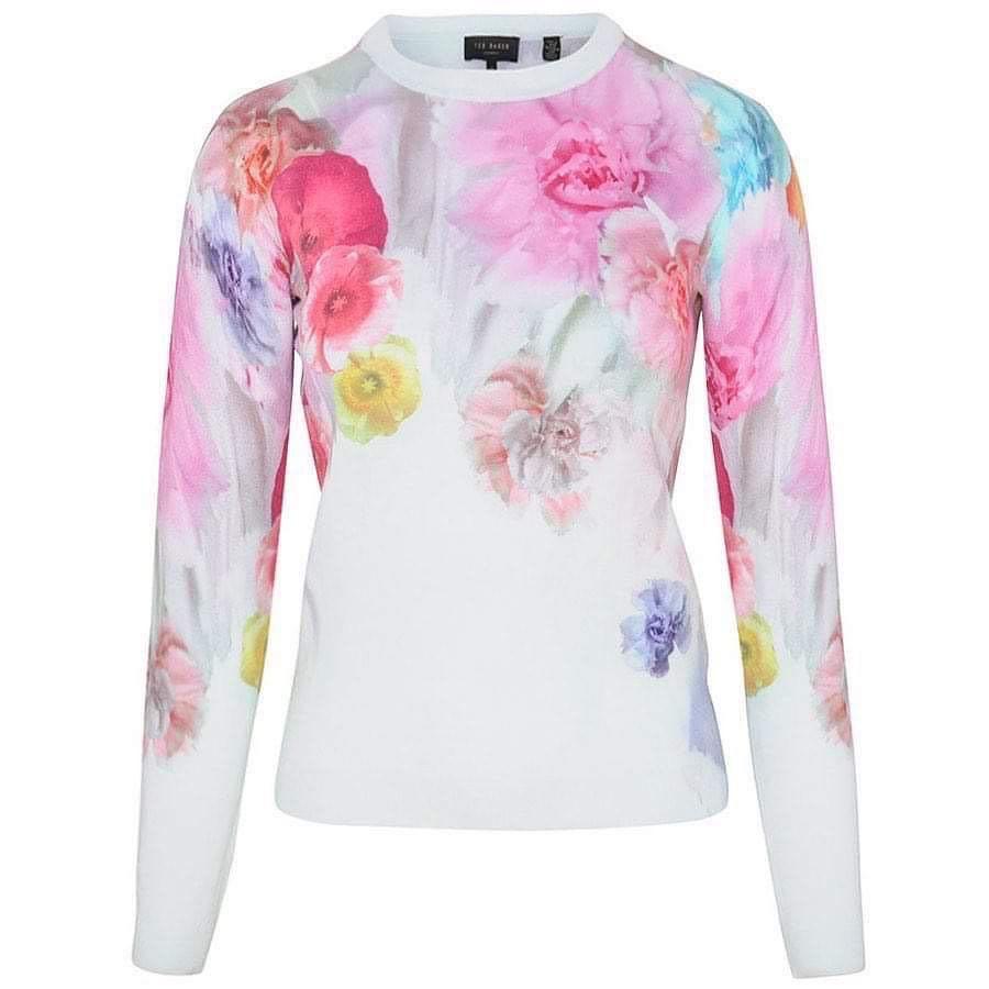 ted baker floral sweater