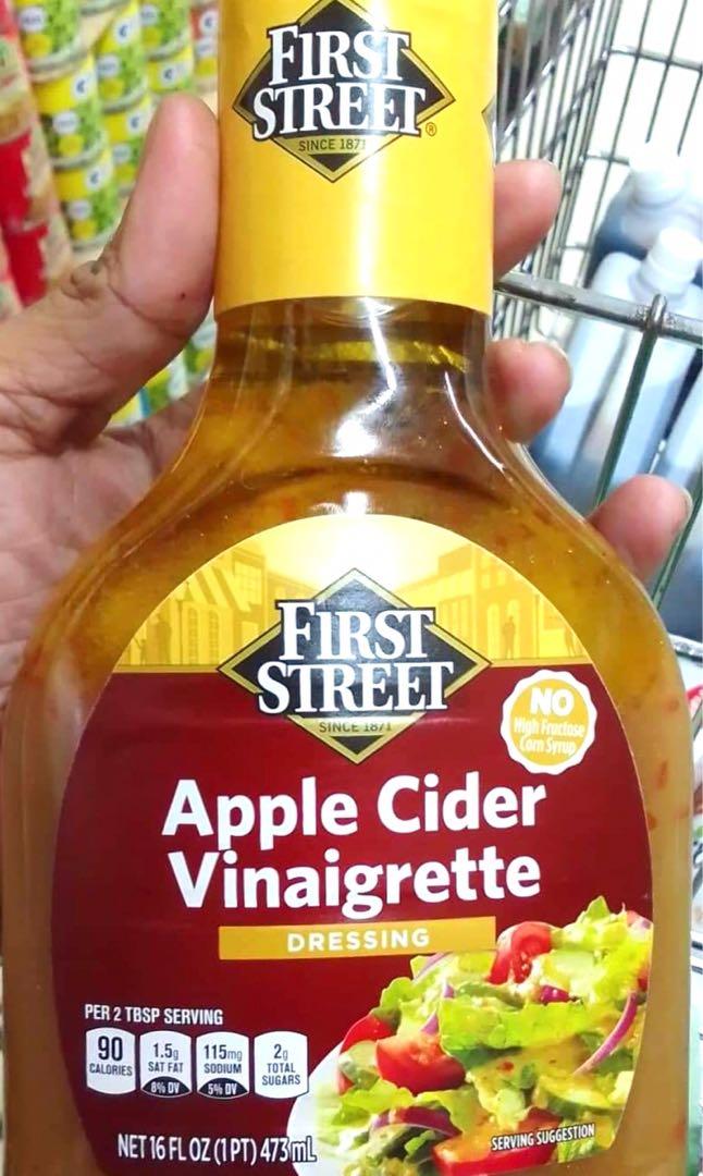 First Street Apple Cider Vinaigrette Dressing 473mL (Category: Spice & Seasoning) located in Manila. Submitted by rotalie (Listing ID 1168556594, Image 1). Description: First Street Apple Cider Vinaigrette Dressing 473mL #inManila #inQC #inMandaluyong #inMakati #inTaguig #inPasig #inMarikina #inCainta #inAntipolo Delivery thru Lalamove or Grab express c/o buyer from Sampaloc Manila. Payment via bank transfer or GCash before shipping :) For furthe