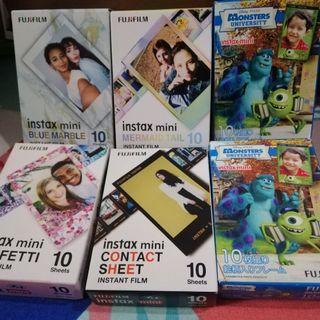 FOR SALE INSTAX FILMS AND ACCESSORIES
