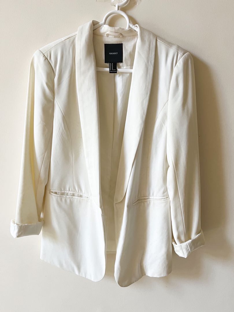 Forever 21 on sale white blazer
