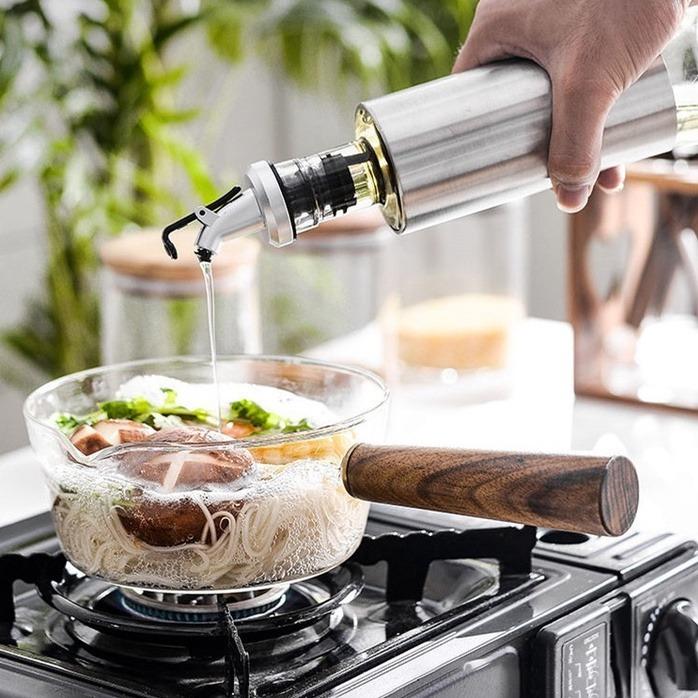 Glass Pot Wooden Handle Cooking Soup Noodles Gas Stove Cookware Kitchen Food Pot 
