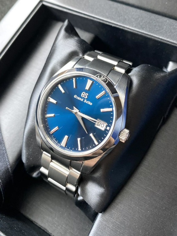 Grand Seiko 手錶SBGV225 9F82-0AF0 Heritage Collection 藍色藍色錶盤石英, 名牌, 手錶-  Carousell