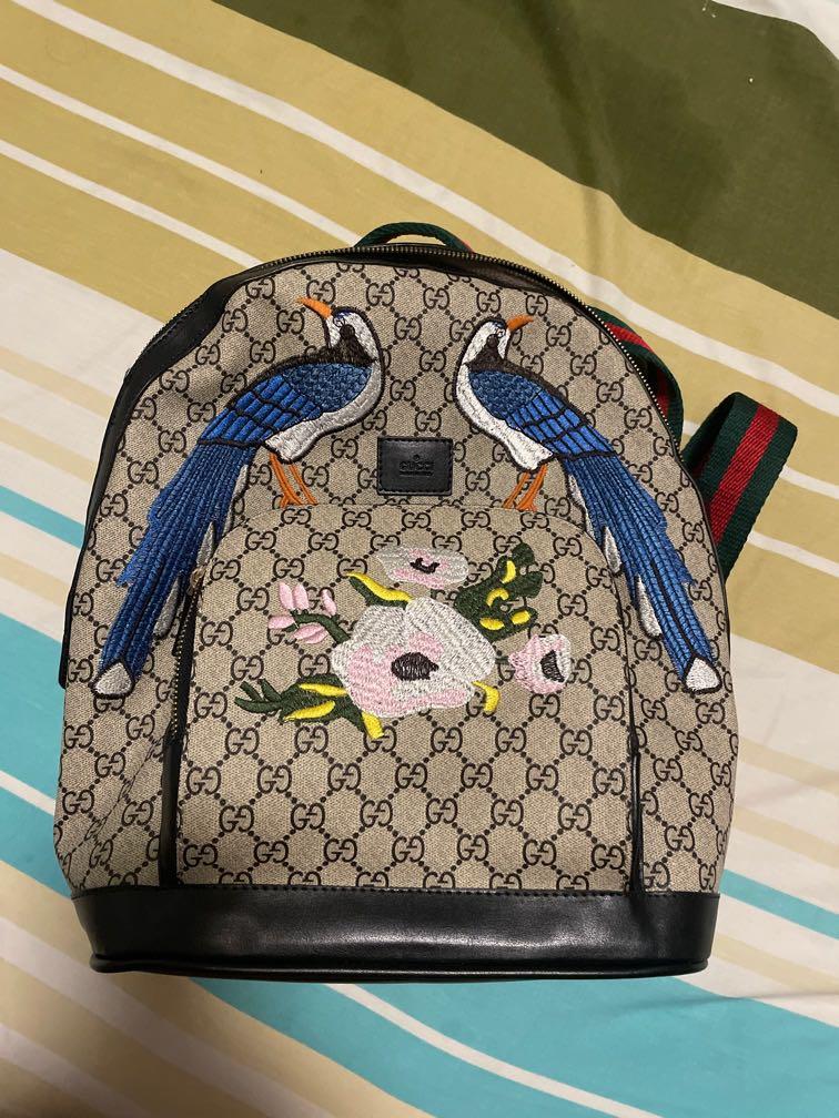 Gucci butterfly backpack hotsell