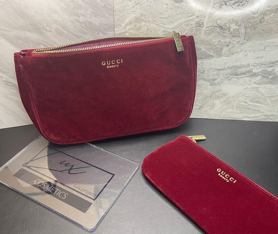 Gucci makeup shop bag velvet