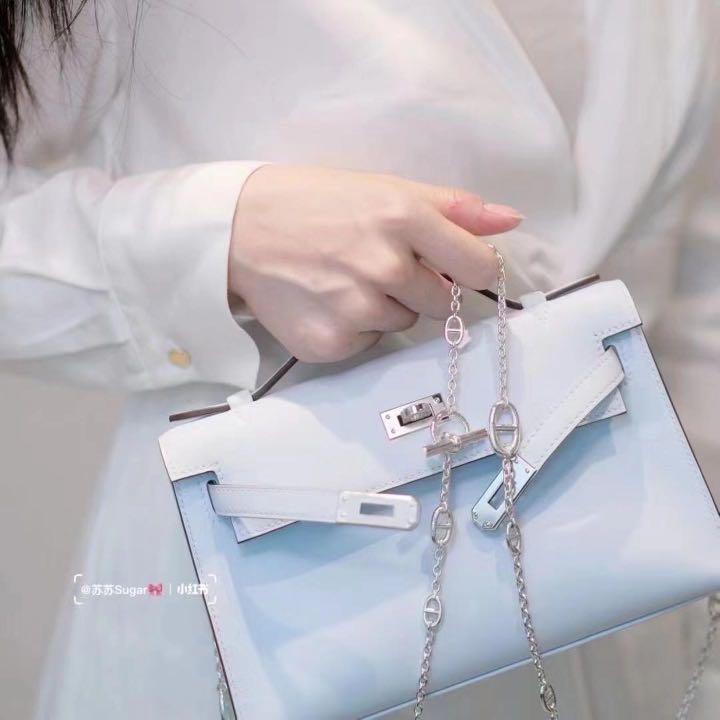 The French Hunter on X: Kelly Pochette Bleu Electrique Swift GHW #A  #hermes #birkin #kelly #constance #handbags #luxury   / X