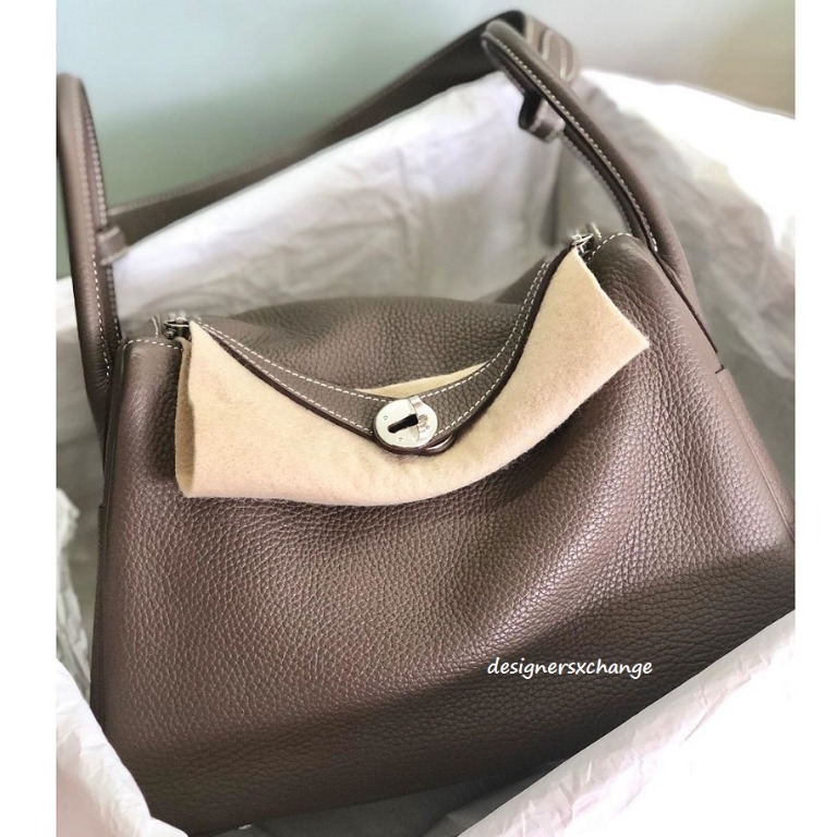 Hermes Lindy 30 Etoupe Clemence Palladium Brand New full set with Hermes Receipt Luxury Bags Wallets on Carousell