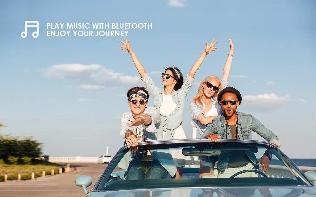 ieGeek RDS Handsfree Car Radio Bluetooth 5.0, LCD Calling 1 DIN Car